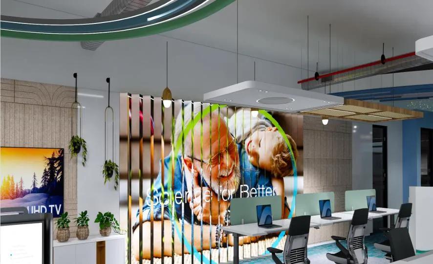 Bayer corporate office — large-scale delivery by ARCSPACEX