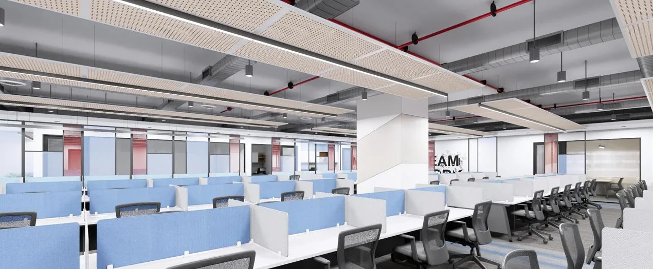 TechTiera Bengaluru — one furniture family, one colour, one chair spec across the floor plate